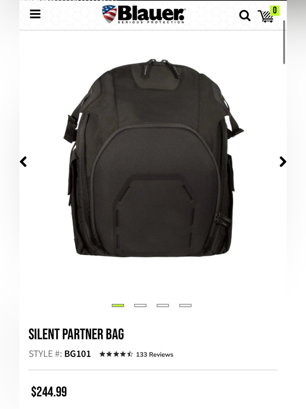Black Blauer Men's Backpack